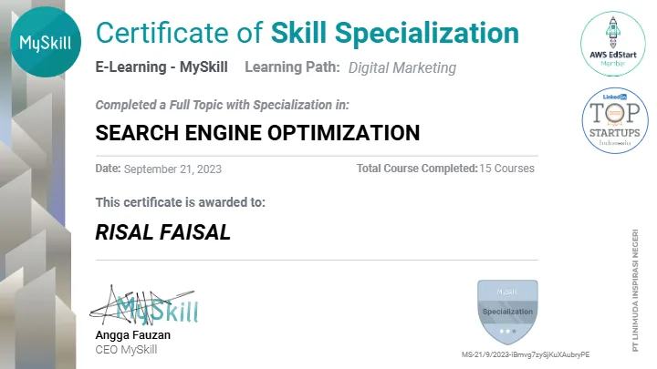 SEO RISAL FAISAL